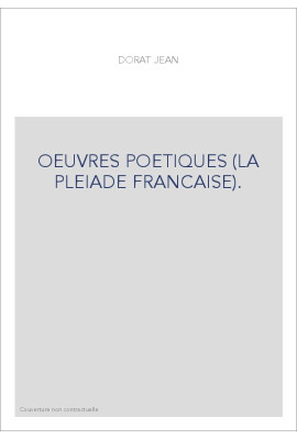 OEUVRES POETIQUES (LA PLEIADE FRANCAISE).