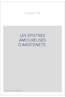 LES EPISTRES AMOUREUSES D'ARISTENETE.