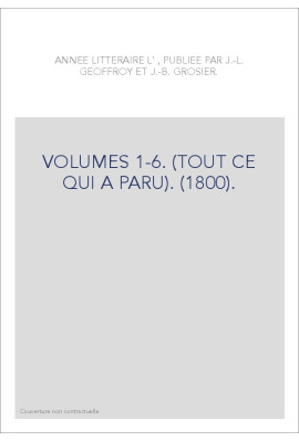 L'ANNEE LITTERAIRE. (1800).