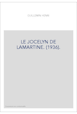 LE JOCELYN DE LAMARTINE. (1936).