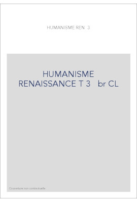 HUMANISME RENAISSANCE T 3