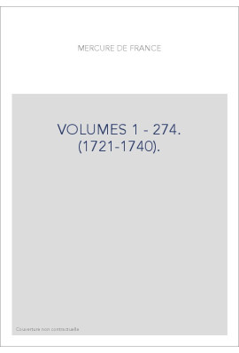 VOLUMES 1 - 274. (1721-1740).