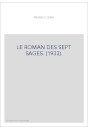 LE ROMAN DES SEPT SAGES. (1933).