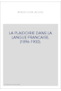 LA PLAIDOIRIE DANS LA LANGUE FRANCAISE. (1896-1900).