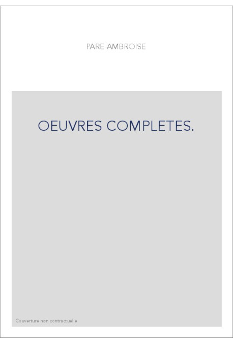OEUVRES COMPLETES.
