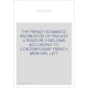 THE FRENCH ROMANTIC KNOWLEDGE OF ENGLISH LITERATURE (1820-1848) ACCORDING TO CONTEMPORARY FRENCH MEMOIRS, LETT