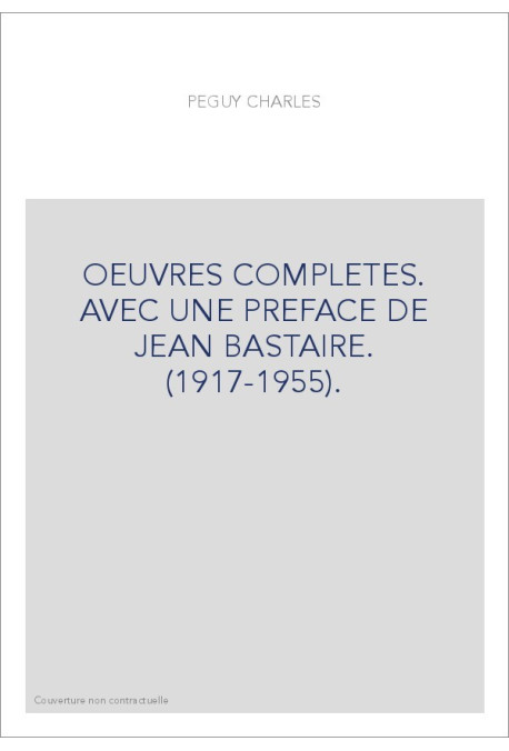 OEUVRES COMPLÈTES.