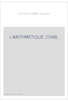 L'ARITHMETIQUE. (1548).