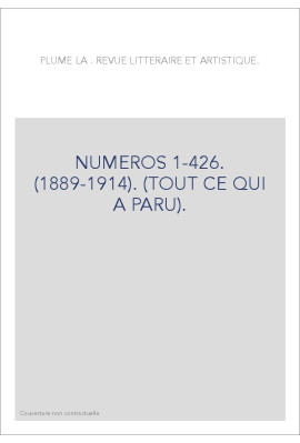 NUMEROS 1-426. (1889-1914). (TOUT CE QUI A PARU).