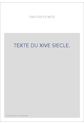 TEXTE DU XIVE SIECLE.