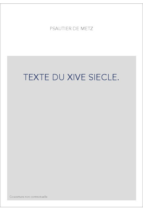 TEXTE DU XIVE SIECLE.
