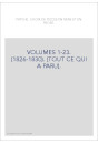 VOLUMES 1-23. (1826-1830). (TOUT CE QUI A PARU).