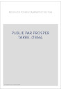 PUBLIE PAR PROSPER TARBE. (1866).