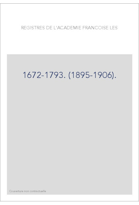 1672-1793. (1895-1906).