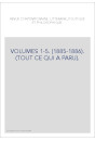 VOLUMES 1-5. (1885-1886). (TOUT CE QUI A PARU).
