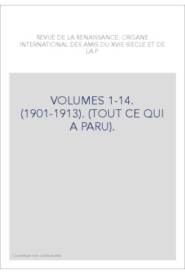 VOLUMES 1-14. (1901-1913). (TOUT CE QUI A PARU).