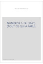 NUMEROS 1-19. (1861). (TOUT CE QUI A PARU).