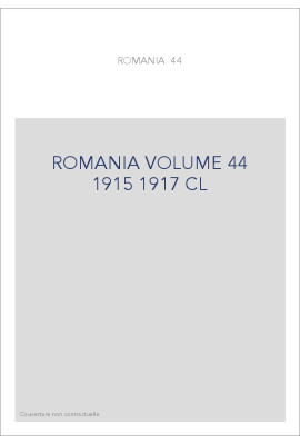 ROMANIA VOL. 44(1915-1917) CL