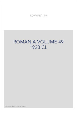 ROMANIA VOLUME 49 ( 1923 ) CL