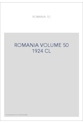 ROMANIA VOLUME 50 ( 1924 ) CL