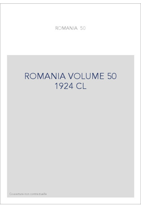 ROMANIA VOLUME 50 ( 1924 ) CL