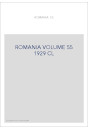 ROMANIA VOLUME 55 ( 1929 ) CL