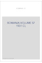ROMANIA VOLUME 57 ( 1931 ) CL