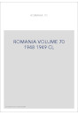 ROMANIA VOLUME 70 ( 1948 - 1949 )