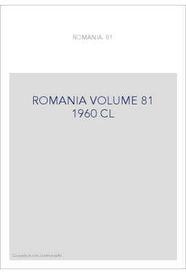 ROMANIA VOLUME 81 ( 1960 ) CL