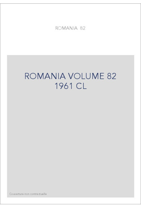 ROMANIA VOLUME 82 ( 1961 ) CL