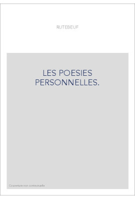 LES POESIES PERSONNELLES.