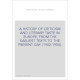 A HISTORY OF CRITICISM AND LITERARY TASTE IN EUROPE, FROM THE EARLIEST TEXTS TO THE PRESENT DAY. (1902-1904).