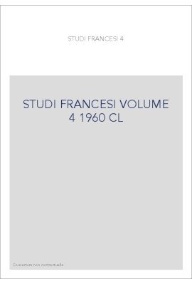 STUDI FRANCESI VOLUME 4 (1960)