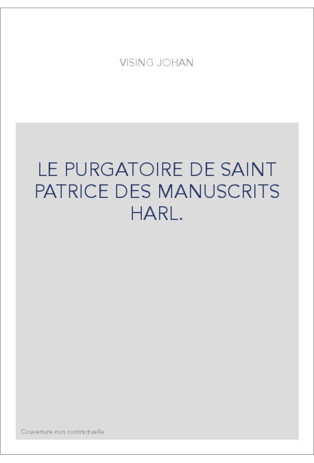 LE PURGATOIRE DE SAINT PATRICE DES MANUSCRITS HARL.