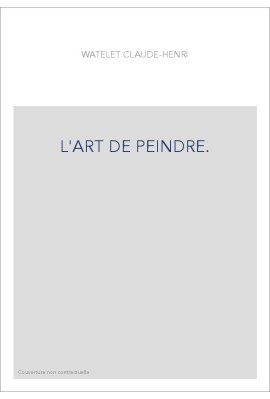L'ART DE PEINDRE.