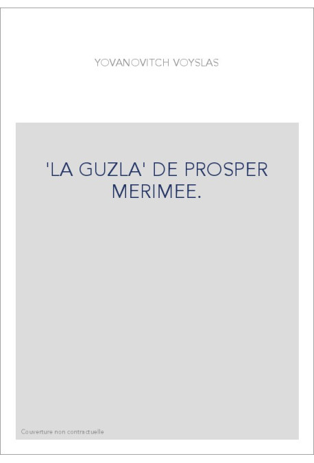 'LA GUZLA' DE PROSPER MERIMEE.
