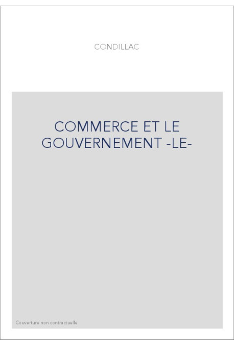 LE COMMERCE ET LE GOUVERNEMENT.(1795).