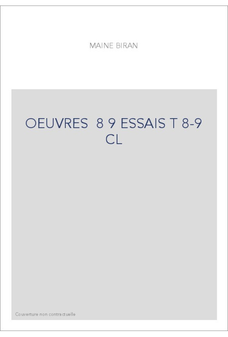 ESSAIS T 8-9 CL
