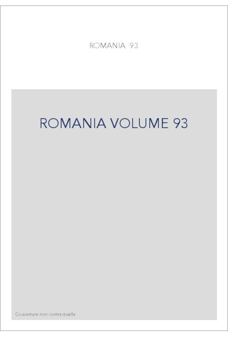 ROMANIA VOLUME 93