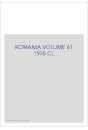 ROMANIA VOLUME 61  1935 CL