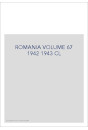 ROMANIA VOLUME 67 1942 1943 CL