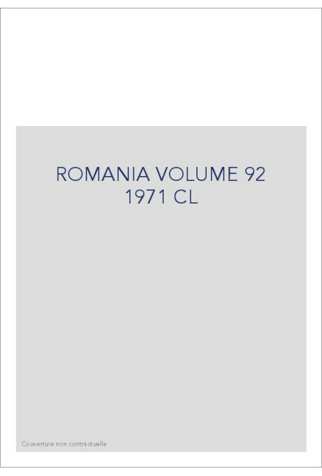 ROMANIA VOLUME 92  1971 CL