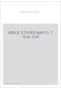 REVUE DES ETUDES NAPOLEONIENNES T 19