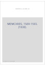 MEMOIRES. 1589-1593. (1838).