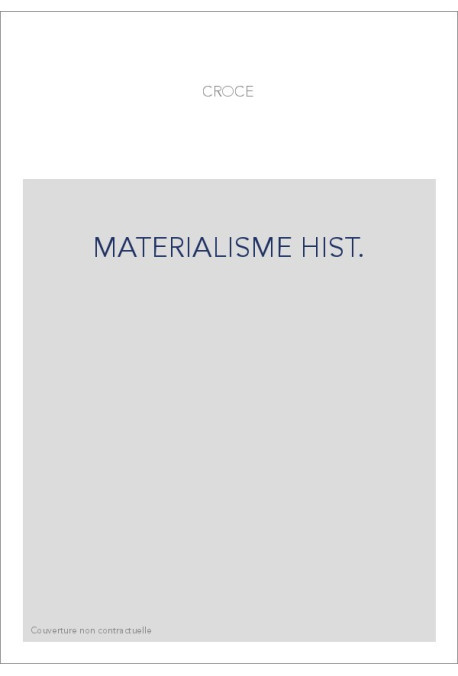 MATERIALISME HIST.