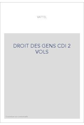 DROIT DES GENS CDI 2 VOL