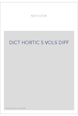 DICT HORTIC 5 VOLS DIFF