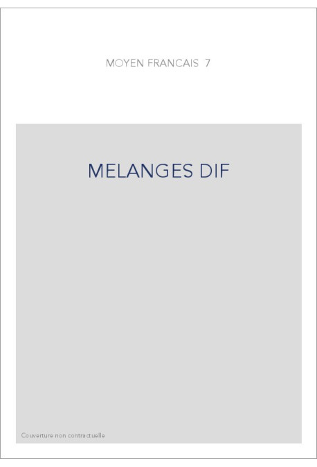 MELANGES DIF