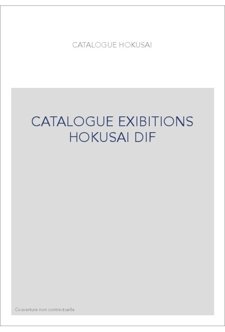 CATALOGUE EXIBITIONS HOKUSAI DIF