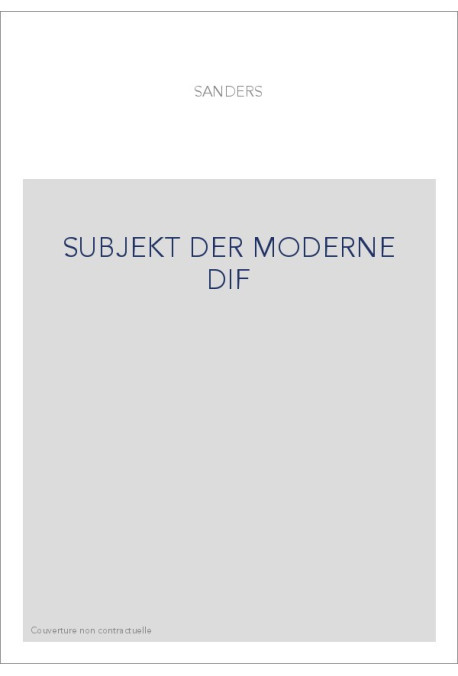 SUBJEKT DER MODERNE DIF